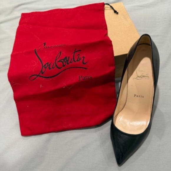 CHRISTIAN LOUBOUTIN - Black leather pumps/heels - "PIGALLE 100" - size EU 40 - Picture 6 of 6